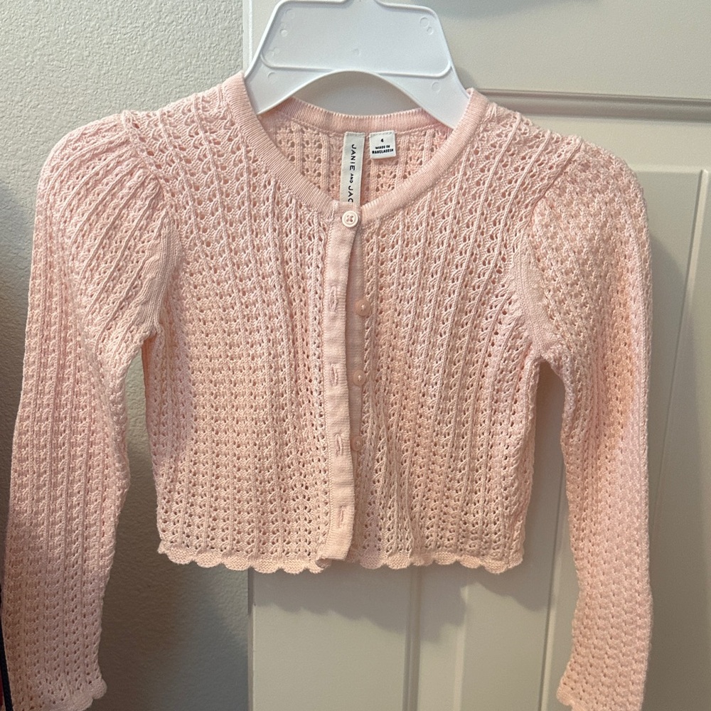 NWOT Jane and Jack Light Pink Knit Sweater